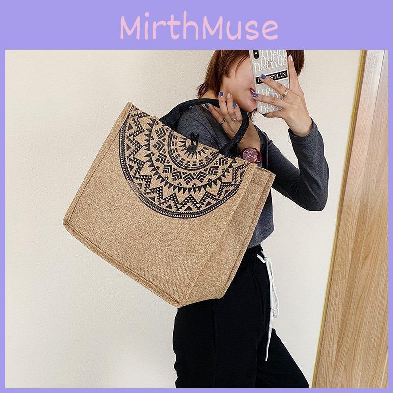 Холщовая сумка-тоут с принтом для женщин, большая вместительная наплечная сумка для通勤 и повседневной носки