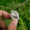925 Silver Pear Natural Prehnite Bezel Ethnic Artisan Multi Stone Sister Ring