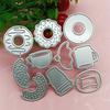Coffee Cup Metal Cutting Dies DIY Craft Carbon Steel Embossing Template Stencil Scrapbooking for Card Die Cuts Mold