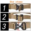 Military Tactical Adjustable Belt Outdoor Work Men Molle Battle Belt Army Combat CS Airsoft Hunting Paintball Padded Waist Belts