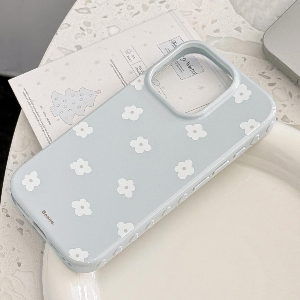 White Tea Flower for Apple 16 Phone Case for IPhone17promax for 15 Gentle Fresh 12 Silicone Soft 13