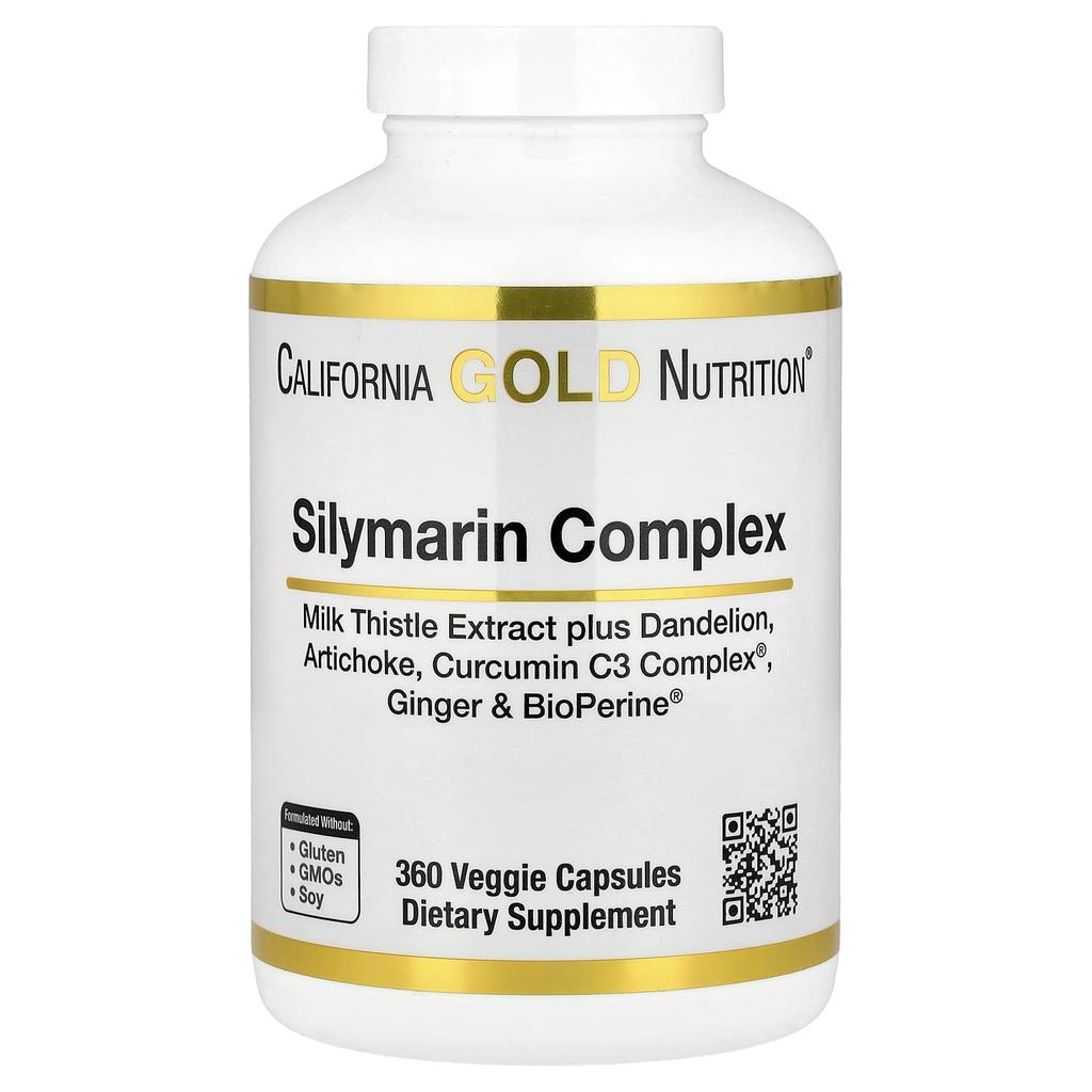 Silymarin Complex, Milk Thistle Extract, Dandelion, Artichoke, Ginger, Bioperine, 360 Veggie Capsules