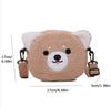 Japanese Style Kawaii Bag Women Cartoon Cat/Dog/Sheep Plush Shoulder Bag Crossbody Bag Small Phone Purse Bolsa Feminina
