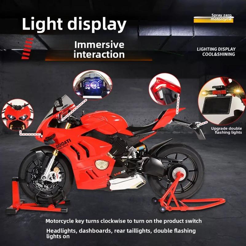 Спрей 1:6 Модель гоночного мотоцикла Ducati V4S V4SP2 Литой сплав Мотоцикл Игрушка Подарок парню Коллекция Миниатюрная машинка