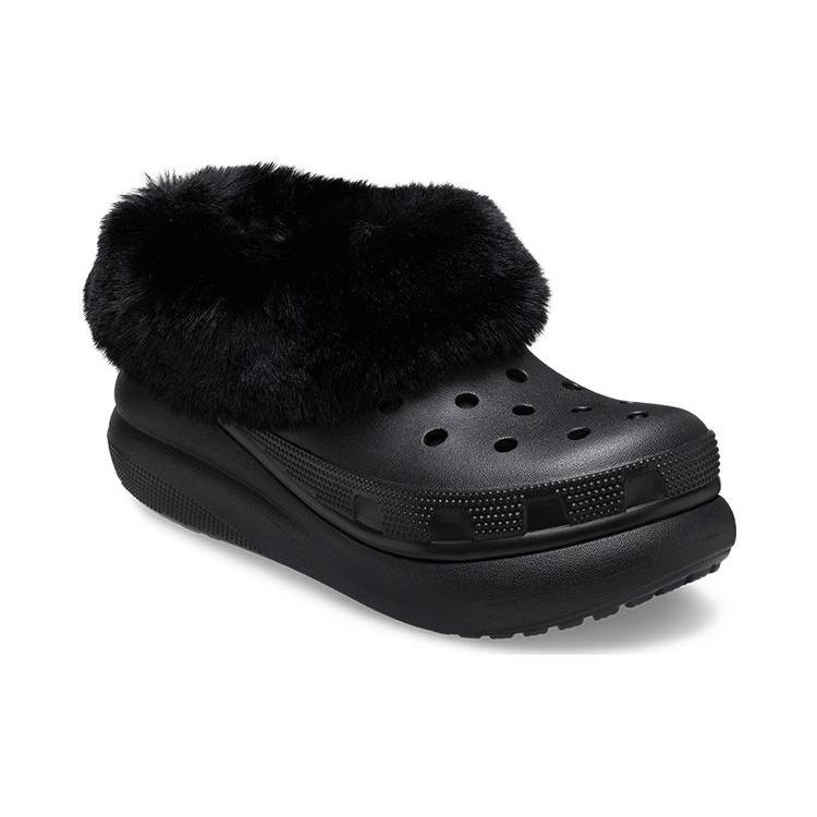 Crocs Кроксы Furever Crush 'Черные' 208446-001