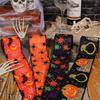 Halloween Wired Edge Ribbon Bat Spider Pumpkin Ribbon Halloween Wrapping Ribbon for DIY Craft Floral Bow
