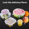 6pcs Reusable Silicone Stretch Lids For Food Bowls - Multifunctional Fruit And Vegetable Fresh-Keeping Cover