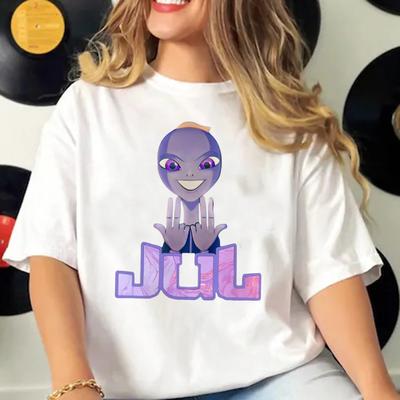 Июль Женская Дизайнерская Летняя Футболка Графическая Футболка для Девушки Y2k Одежда Футболка с Короткими Рукавами Графический Топ Харадзюку Женская Повседневная Футболка