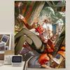 Игровой мультяшный гобелен Wuthering Waves для гостиной, дома, общежития, декор INS