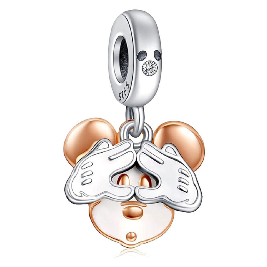 Самый продаваемый кулон-шарм из стерлингового серебра 925 пробы серии Disney, подходит для оригинального браслета DlY! Мода для дня рождения женщины
