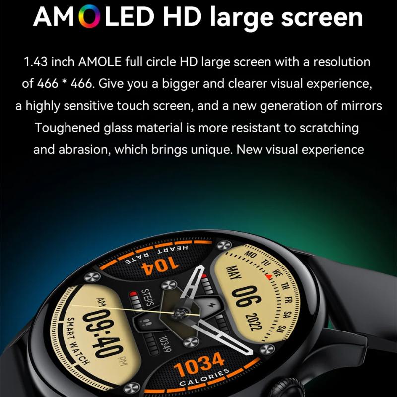 2025 NFC Смарт-часы Amoled HD GPS Отслеживание спорта Пульс Звонки по Bluetooth Водонепроницаемые Женские Смарт-часы для Huawei Xiaomi