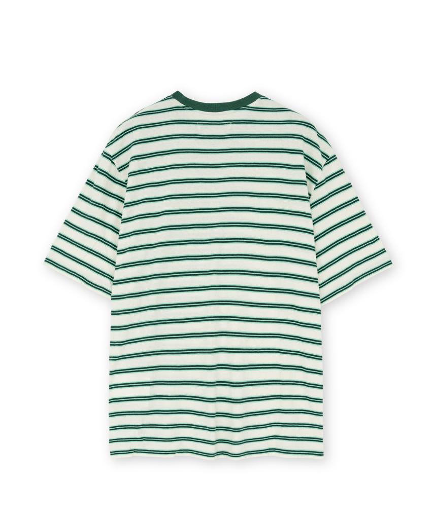 Базовая полосатая футболка Beulaunyadeu, зеленая