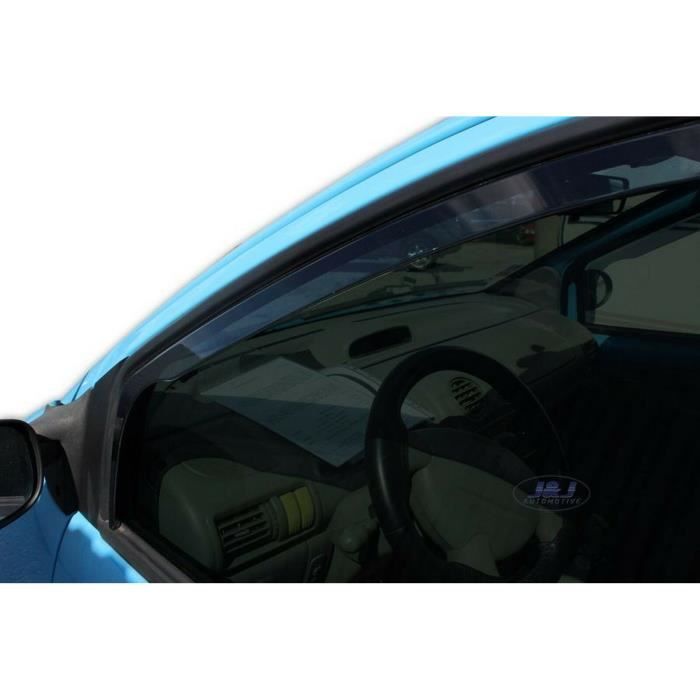 Déflecteurs d'air - J&J AUTOMOTIVE - Heko - Fumé - Renault Twingo 2000-2007 - Installation facile