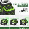 Huepar 7211G Green Line Laser Level with Automatic Leveling, High Brightness, 360 & 140 Line Output Angle, Ground Plumbing, Plumb Point, L-Shaped Ma