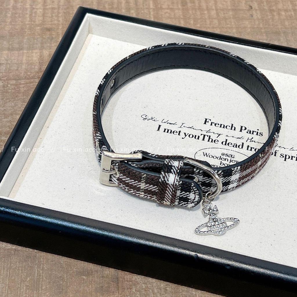 Empress Dowager Cixi Black & Red Plaid Choker Necklace - Sweet Y2K Autumn/Winter Style for Hot Girls