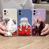Чехол для телефона Inuyasha Sesshomaru для iPhone 14 11 12 13 Pro Max X XR XSMax 6 6S 7 8 Plus SE 2022, мягкий квадратный цветной чехол для телефона