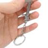 Gcerfby Vernier Caliper Keychain, Portable Car Key Pendant, Decorative Charm, Zinc Alloy Household Measuring Tool, 10.8x2.3cm, Versatile Accessory for