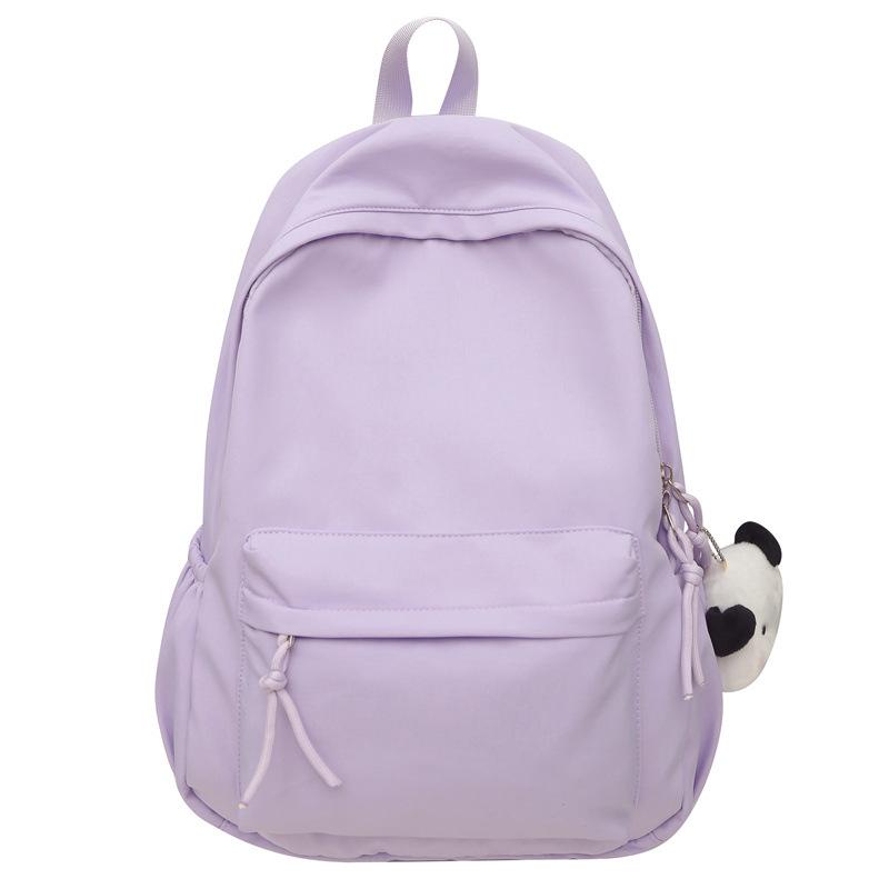 Женский рюкзак большой вместимости, однотонный, студенческий рюкзак, мужской школьный рюкзак