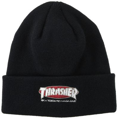 Thrasher Вязаная шапка OVAL MAG FR (Логотип бренда) [22TH-N60 / ШАПКА] Шапка, Черный,