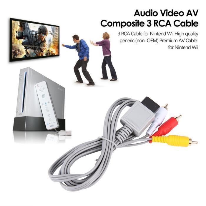 Аудио/видео соединительный кабель - Nintendo Wii - AV Кабель 6 футов 1,8 м - Композитный ретро - 3 RCA Позолоченные