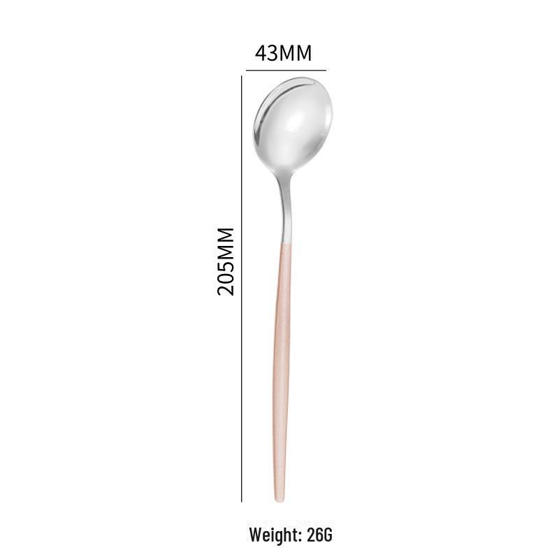 Набор ложек и вилок из португальской титановой позолоченной нержавеющей стали