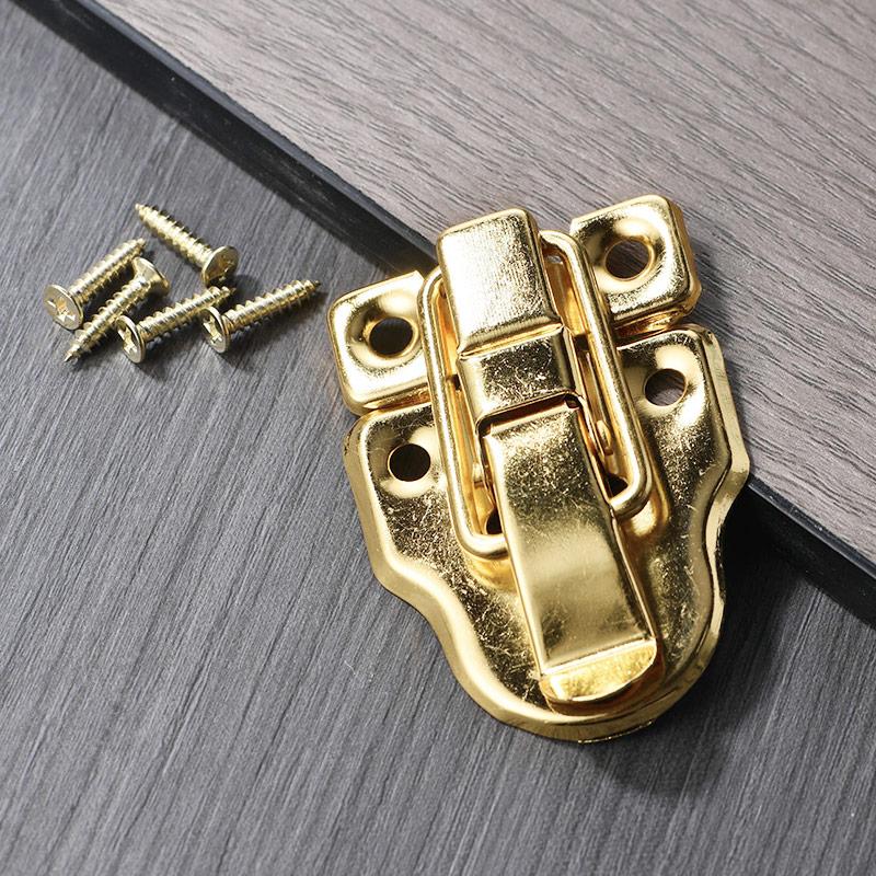 1 шт., металлическая защелка для чемодана, застежка нагрудная коробка, пряжка, старинный замок, пружинная застежка, винтажная