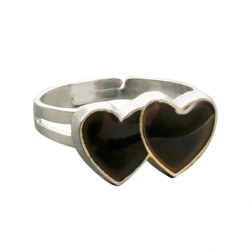 Модное кольцо-хамелеон с черепаховым узором, меняющее цвет, регулируемое, чувствительное к температуре эмоций, ювелирный подарок, 1 шт.