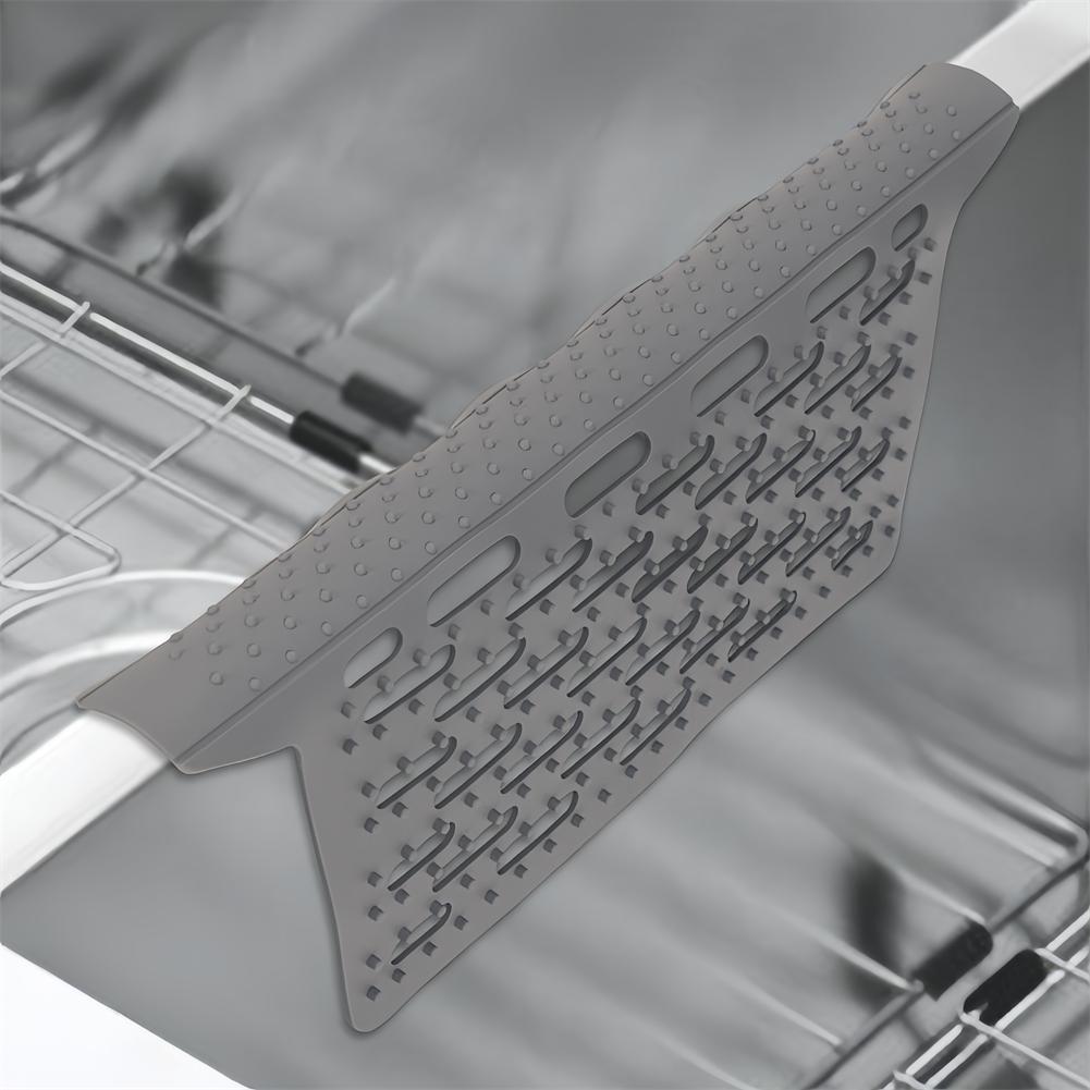 Двойной коврик-протектор для раковины силиконовый с эффективным дизайном для отвода воды