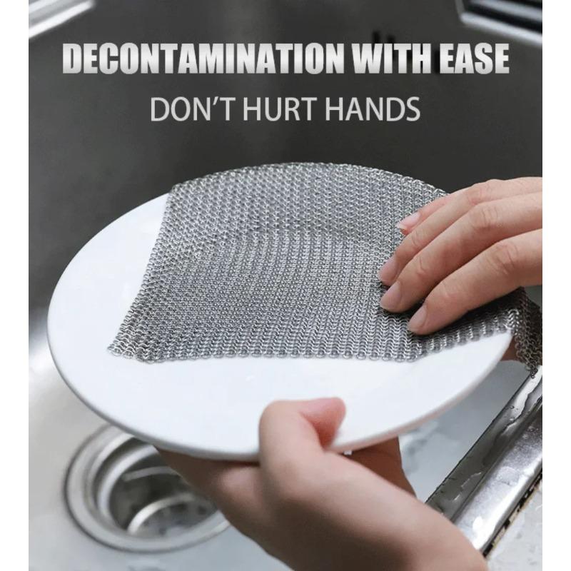 1pc 2size 316 Cast Iron Cleaner Kitchen Clean Pot Pans Stainless Steel Washing Supplies Microwave Cleaning Tools Household Goods