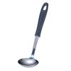 Small Stainless Steel Ladle, Dark Brown, 22.5cm Long, Hand-Fit Design, Perfect for Soups and Other Dishes, with a Handle That Fits Your Hand, D