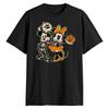 Mickey And Minnie Mouse Skeleton Halloween Unisexs Black TShirt
