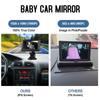 Baby Car Mirror, 1080P Baby Monitor with Camera USB Plug, 4.3  Baby Camera with Night Vision, 150 degrees  Wide View