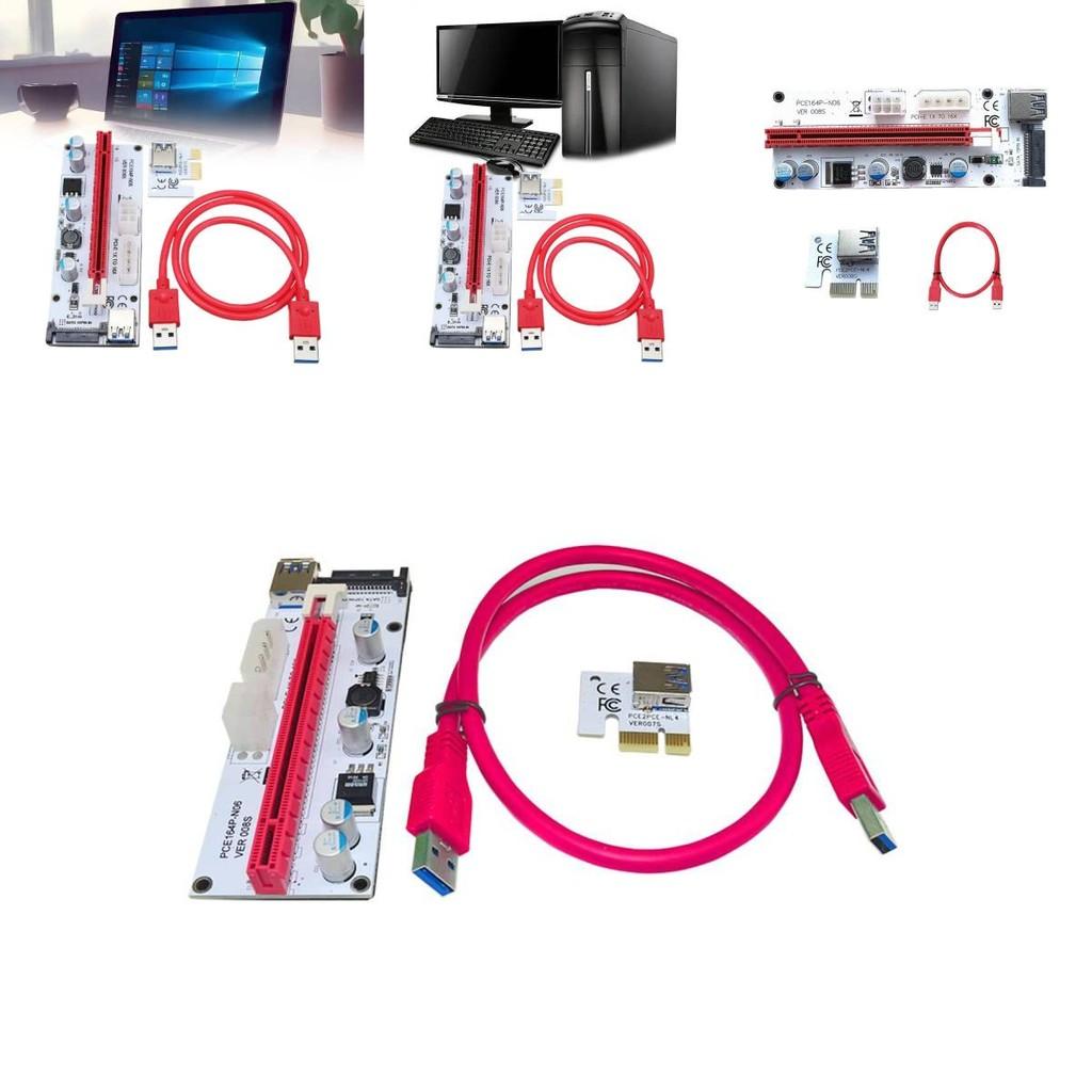 Pcie Pci-e Express 1x To 16x Удлинитель Райзер Карта Адаптер Btc Eth