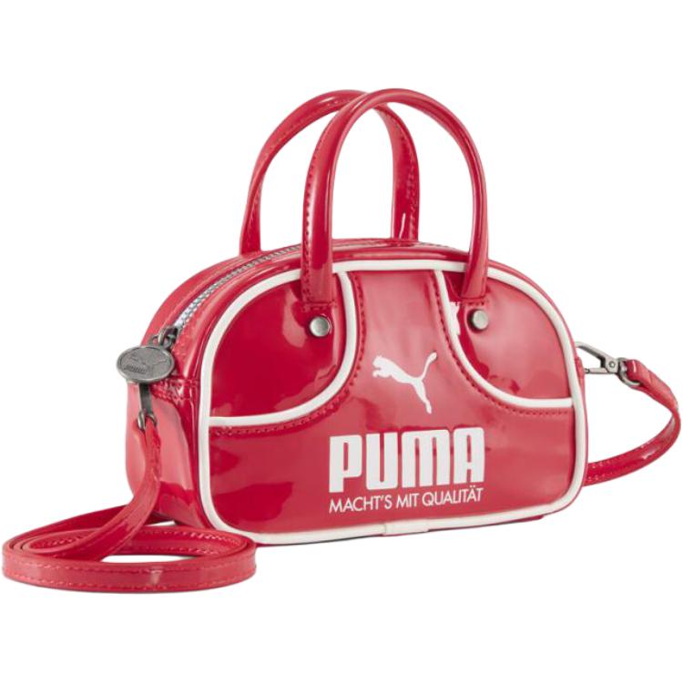 Puma Серебряная фурнитура Сумка-боулинг, Сумка на плечо, Сумка через плечо, Сумка-тоут Обычная Женская Красная 091824-03