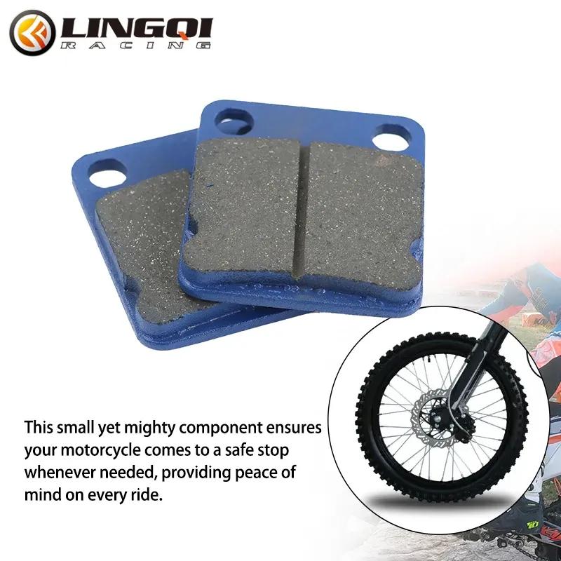 LINGQI RACING Передние и задние тормозные колодки, детали тормозного насоса для 50cc 70cc 90cc 110cc 125cc 140cc Питбайка, кроссового мотоцикла, квадроцикла, скутера