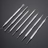 Useful Dual Head Design Acne Needle Stainless Steel White 10 Cm 1 Pc