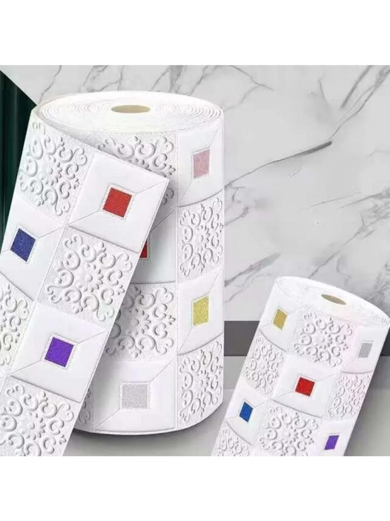 70cm*2m 3D Stereo Wall Stickers Self-adhesive Ceiling Decorative Stickers Living Room Bedroom TV Background Waterproof Wallpaper