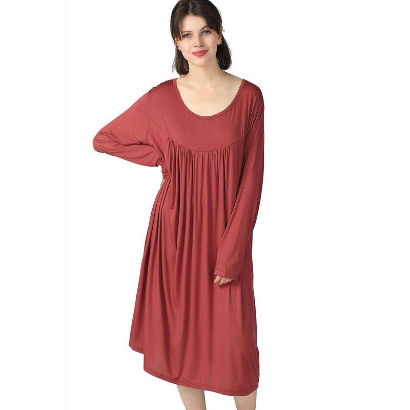 Хлопковые пижамы с длинными рукавами больших размеров, женские рубашки-рубашки больших размеров, ночные рубашки, ночные рубашки миди длины для женщин