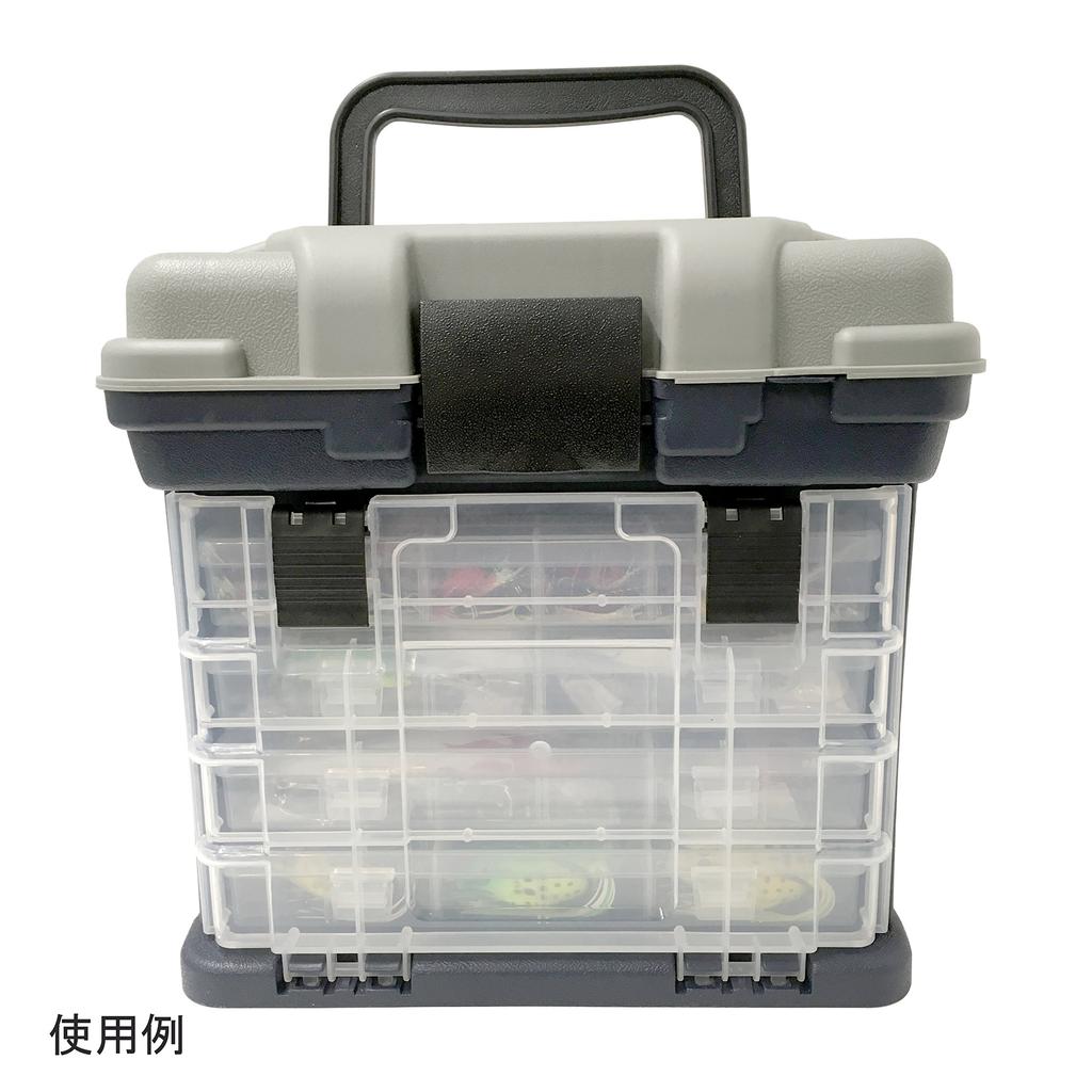 Oruldo Fishing Tackle Large Capacity Tackle for Storing and Perfect as a Lure with Removable and Adjustable Dividers Box, 4-Tier Design, Tackle,