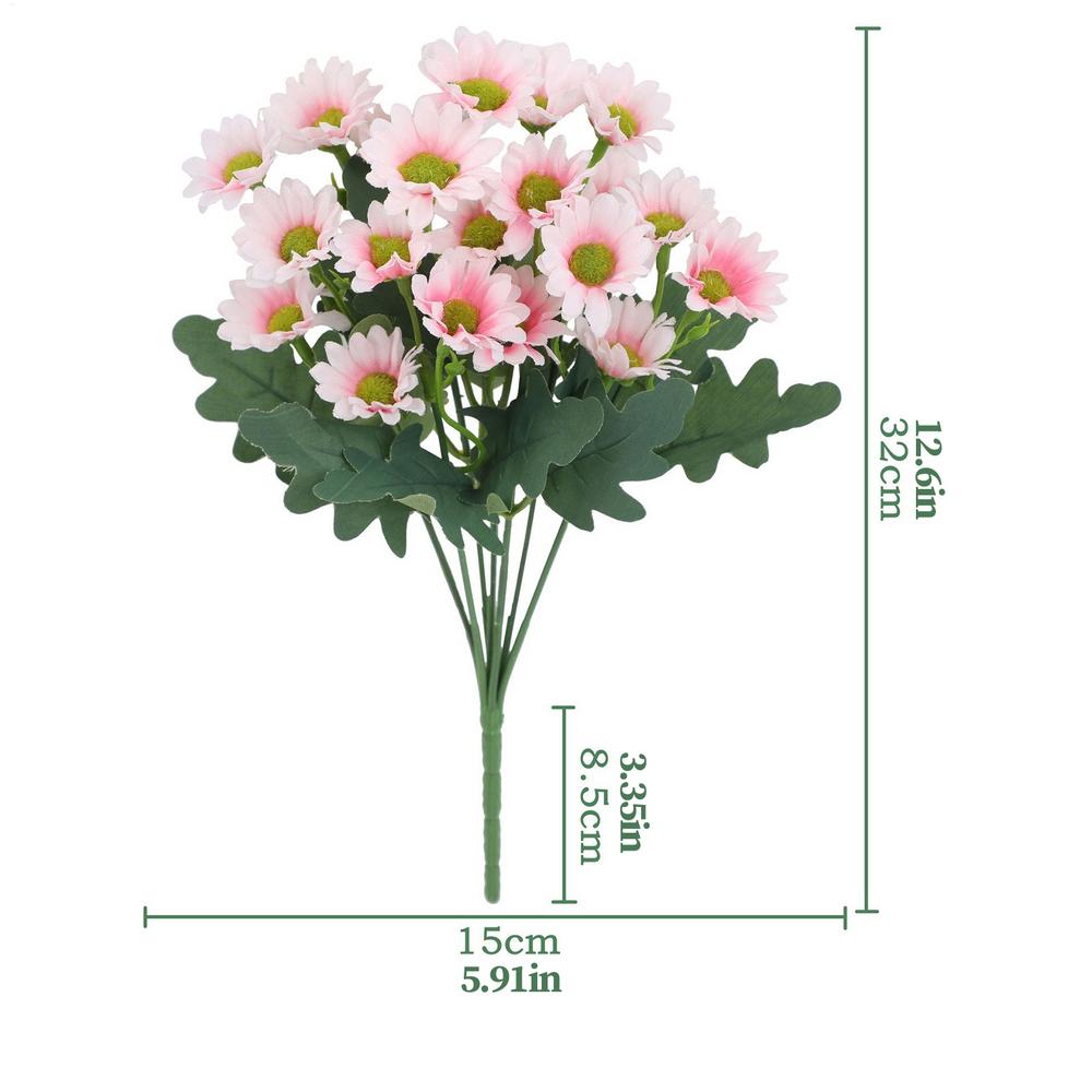Маленькие искусственные цветы, искусственные шелковые ромашки, поддельные полевые цветы со стеблями для DIY, белые свадебные букеты, цветочные композиции для вечеринки