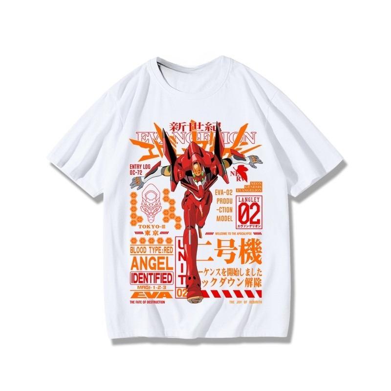 2026 Neon Genesis Evangelion Конец Евы Глаз Футболка Классический Стиль Футболка для Родителей и Детей Унисекс Женская С Круглым Вырезом Хлопок Летняя Модная Футболка