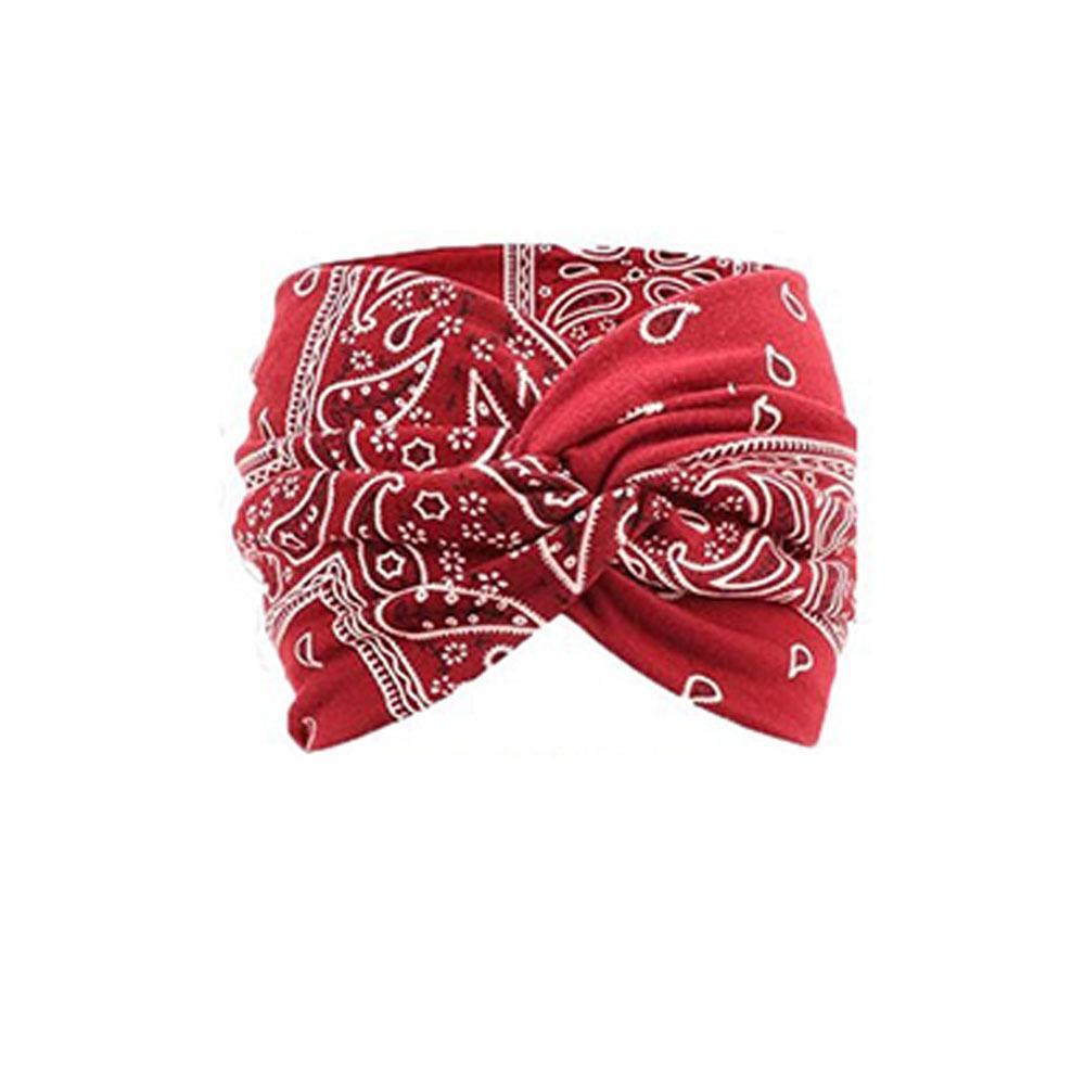 Богемная женская нескользящая повязка для йоги – Широкая, эластичная, влагоотводящая для бега и тренировок