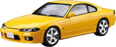 Aoshima Bunka Kyozai The Model Car 99 Nissan S15 Silvia Пластиковая пластиковая модель (АОСИМА) нет. 1/24 Spec.R '99 Предварительно окрашенный