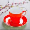 220ML, colorful bone china coffee cup and saucer set, nespresso cup set, tazas cafe termos coffee mug, Cappuccino cup set