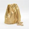 Fashion One-shoulder Messenger Bucket Bag Silver Sequined Bucket Evening Bag Women crossbody purses and handbags luxury designer
