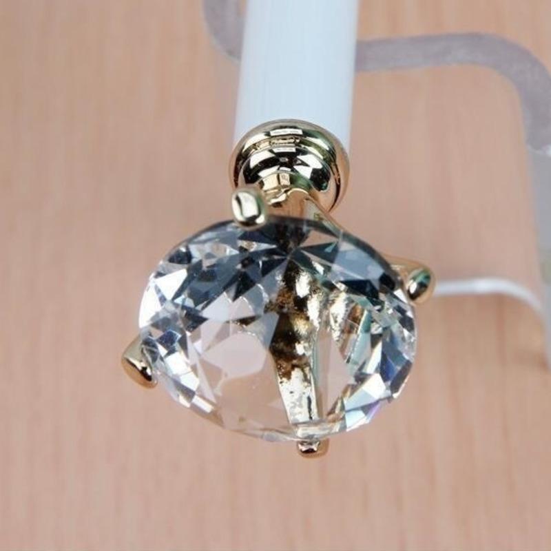 Шариковая ручка-роллер школьные канцелярские принадлежности свадебные канцелярские принадлежности кристалл алмаз металл розовое золото люксовый бренд спиннинг