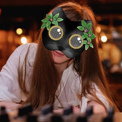 Набор для маски териана сделай сам Маска кошки лисы с листом из фетра Сеткой для глаз из искусственного меха Пушистое животное