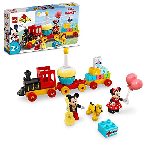 LEGO Duplo Mickey and Minnie Birthday Parade Toys Present Birthday Blocks Educational Christmas Boys Girls Children 1 and a Half Years 2 Years Old 4 Y