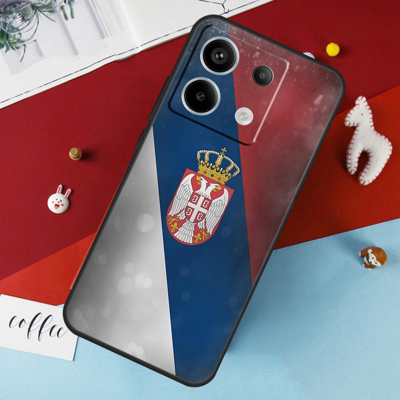 Чехол с флагом Сербии для Xiaomi Redmi Note 13 12 10 8 9 11 Pro 12S 10S 11S Redmi 13C 10A 10C 9C 12C Cover