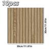 10pcs 30x30cm Wood Grain Wallpaper Waterproof Foam Wall Stickers Durable Wall Decoration Stickers